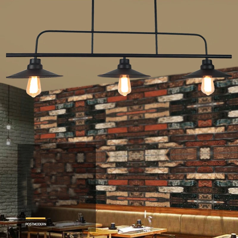 Comprare Lampadario In Ferro Battuto In Stile Industriale Retrò Nordico Lampada E27 Americana Bar Ristorante Caffetteria Lampadario Creativo A Tre Teste