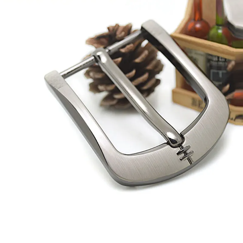 

1Pc 40mm Metal Belt Buckle Brushed Men End Bar Buckle Single Pin Belt Half Buckle Leather Craft Jeans Belt Accessories