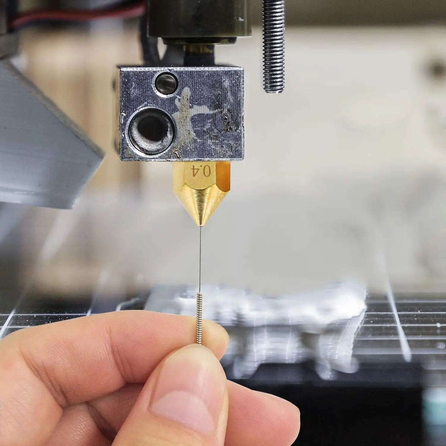 4 шт. 0 мм сопло + 10 чистящие иглы 1 комплект пинцетов для 3d принтера части