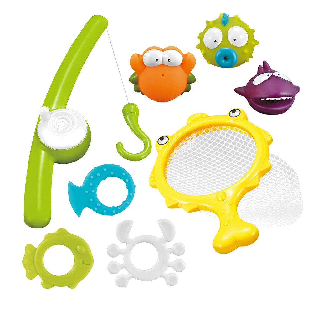 8 шт. детские игрушки для ванной воды детей забавные ванны игры в рыбалку