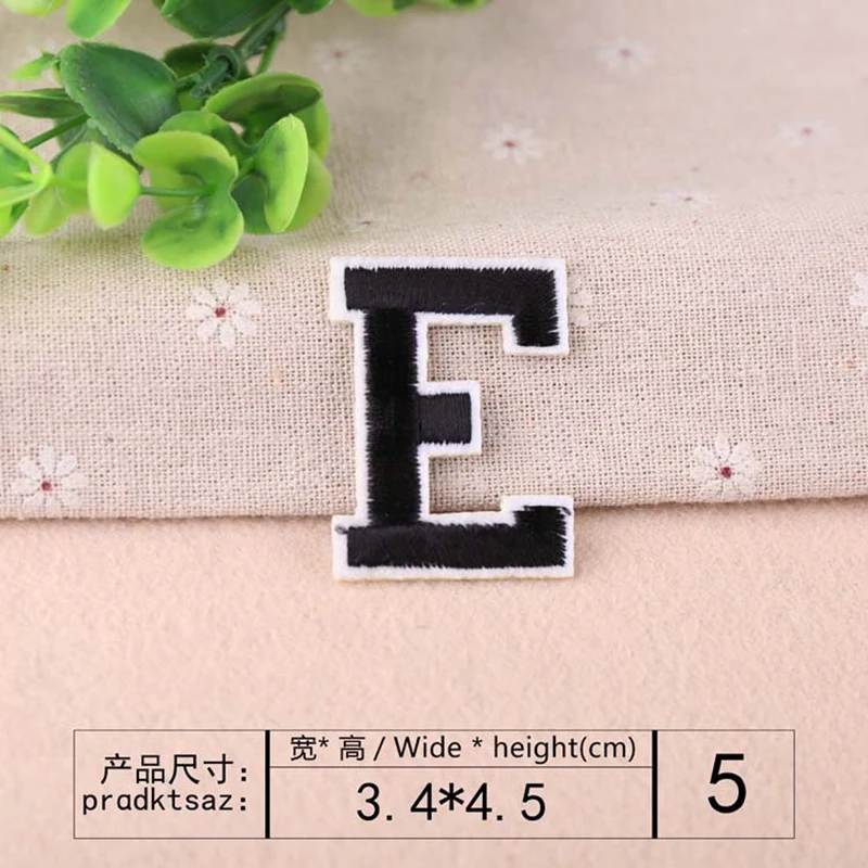 

26 Letters Of The Alphabet Stickers Affixed Cloth Patch Embroidery Patch Sewn Ironing T-Shirt Sportswear Uniforms DIY Embroidery