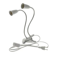 white plug in clip on lightscrew bulb clip on desk light for deskbed headboard with onoff switchclamp lamp for reading