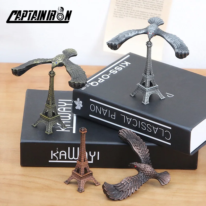 CAPTAINIRON Орел на башне фигурки железные модель орла орнамент креативные