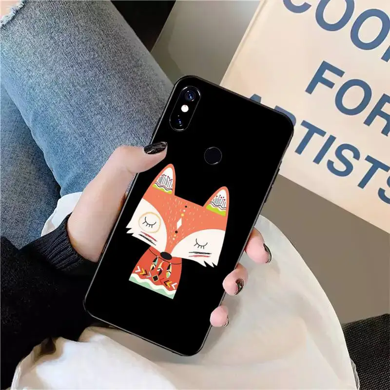 

Fox cartoon cute animal Phone Case For Xiaomi Redmi note 7 8 9 t max3 s 10 pro lite