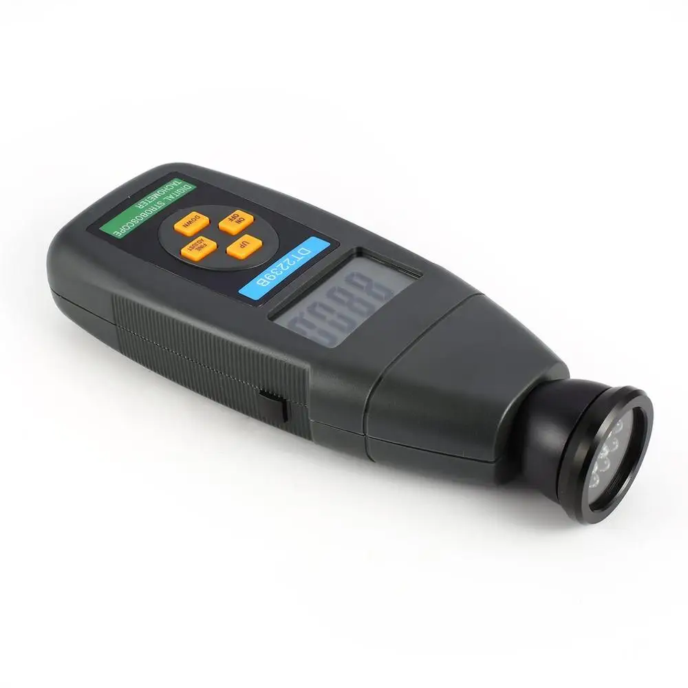 Цифровой фотоэлектрический тахометр DT2239B с ЖК-дисплеем Бесконтактный стробоскоп