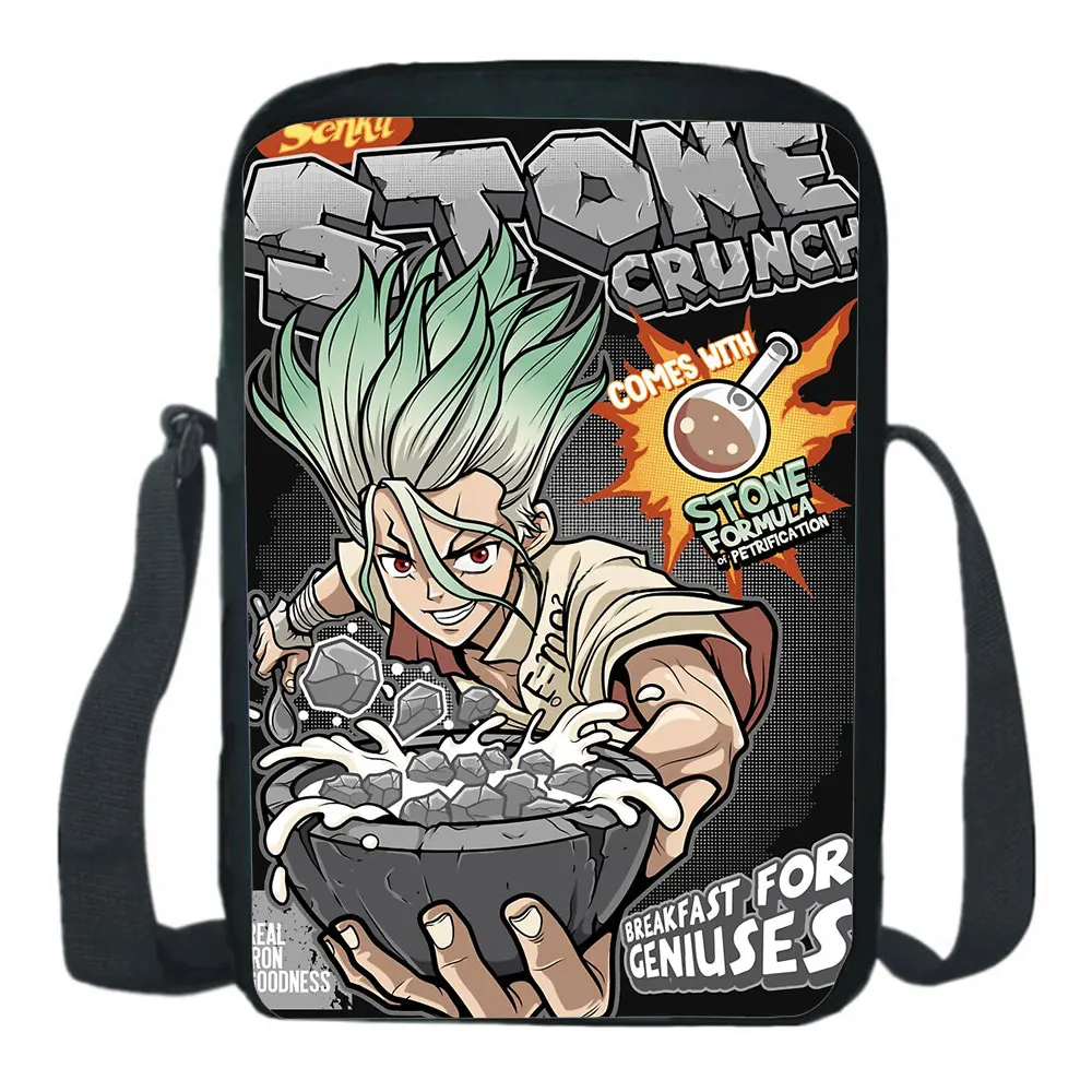 

DR.Stone Backpack Merch Casual Mini Crossbody Bag Shoulder Bag Diagonal Small Backpack Light Messenger Phone Bag