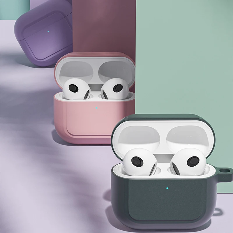 2021 Оригинальный чехол из жидкого силикона для Apple Airpods 3 Чехол Мягкий тонкий Airpod air