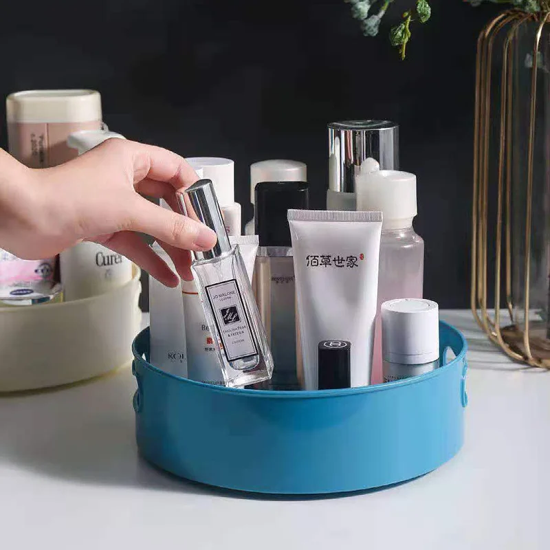 

Anti-slip 360 Degree Lazy Storage Box Seasoning Storage Box Bathroom Rotatable Cosmetic Kitchen Organization Tools