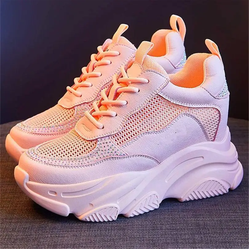 

Casual Shoes Women's Summer Ankle Boots Sandals Increasing Height Platform Wedge High Heels Party Beach Shoes Lace Up Round Toe