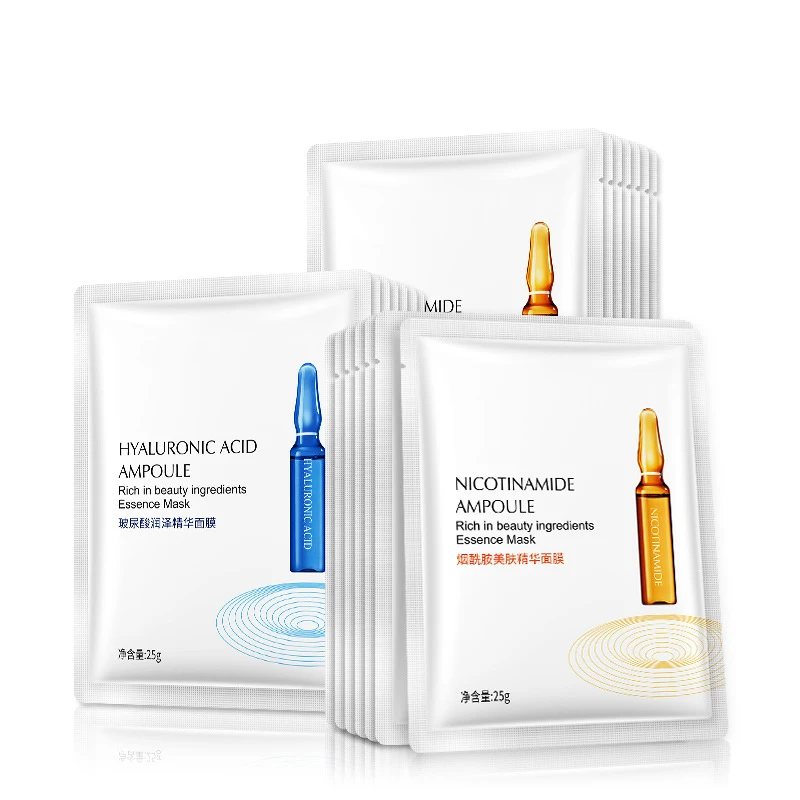 

Face Care Facial Mask Collagen Hyaluronic Acid / Nicotinamide Mask Moisturizing Hydrating Anti Aging Replenishment Skin Care
