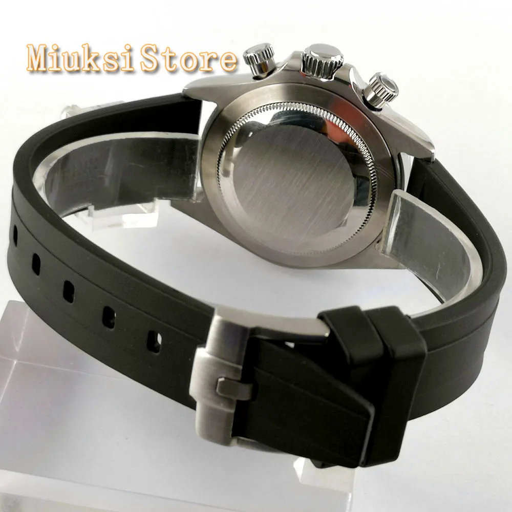 Мужские Роскошные Кварцевые часы с ремешком из сапфирового стекла 39 мм | Наручные