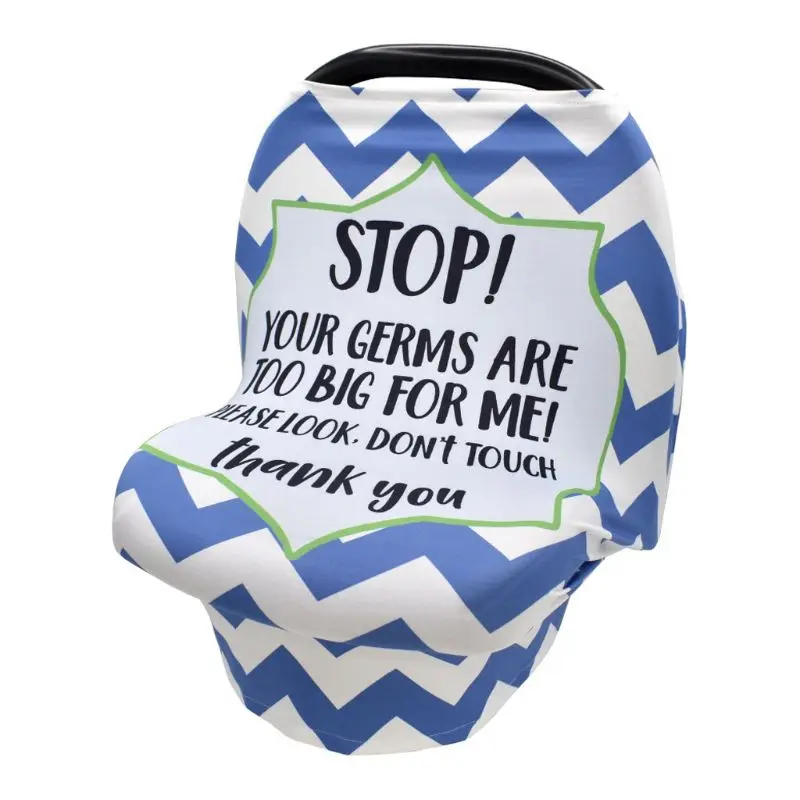 

No Touching Sign Baby Car Seat Cover Shopping Cart Grocery Trolley Cover High Chair Cover Nursing Cover A2UB