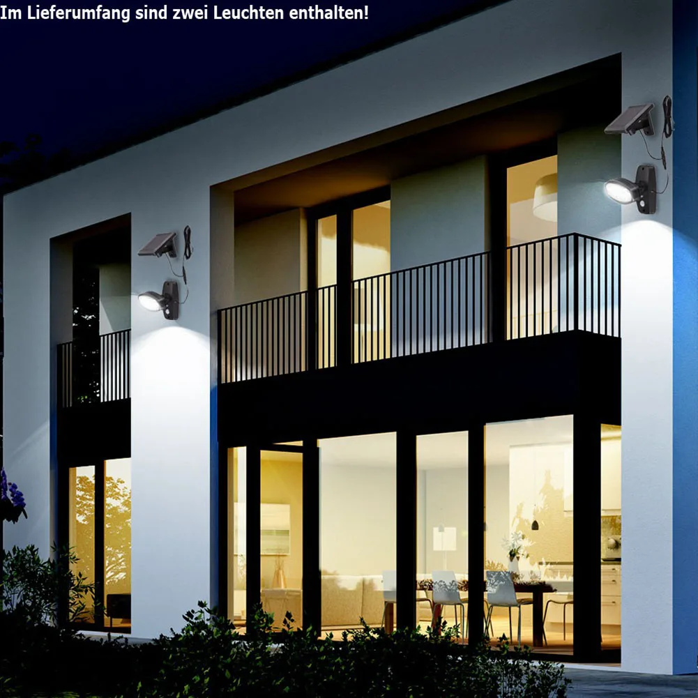 

10 LED Waterproof Ultra Bright Landscape Path Street Outdoor Solar Lamp Bulbs Rotating Security Wall Garden Motion Sensor