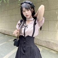 kawaii womens dress soft sweet pullover camisole dresses japanese girly solid all match female clothing sleeveless streetwear
