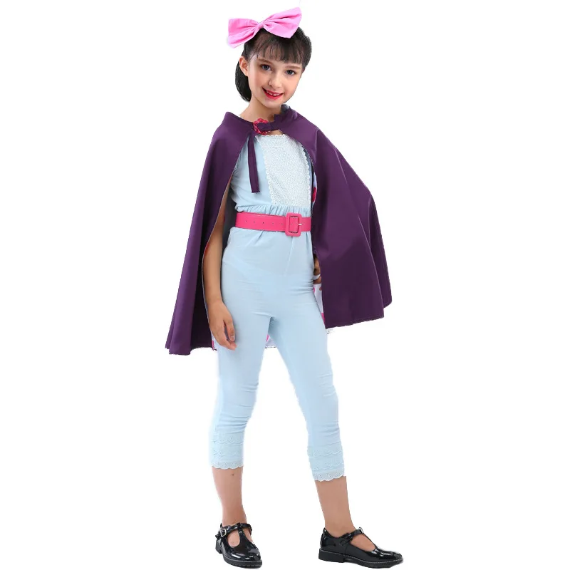 Bo Peep Cos Set VOGUEON Toy Story 4 Woody Bo платье-пачка с маской для девочек Forky Buzz Lightyear Jessie нарядное платье костюм на Хэллоуин - Цвет: Bo Peep Cos Set