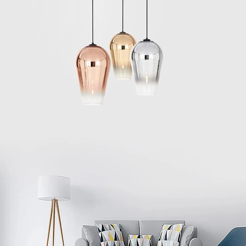 

hanging lamp deco maison glass living room bedroom LED pendant lights hanglamp hanging ceiling lamps