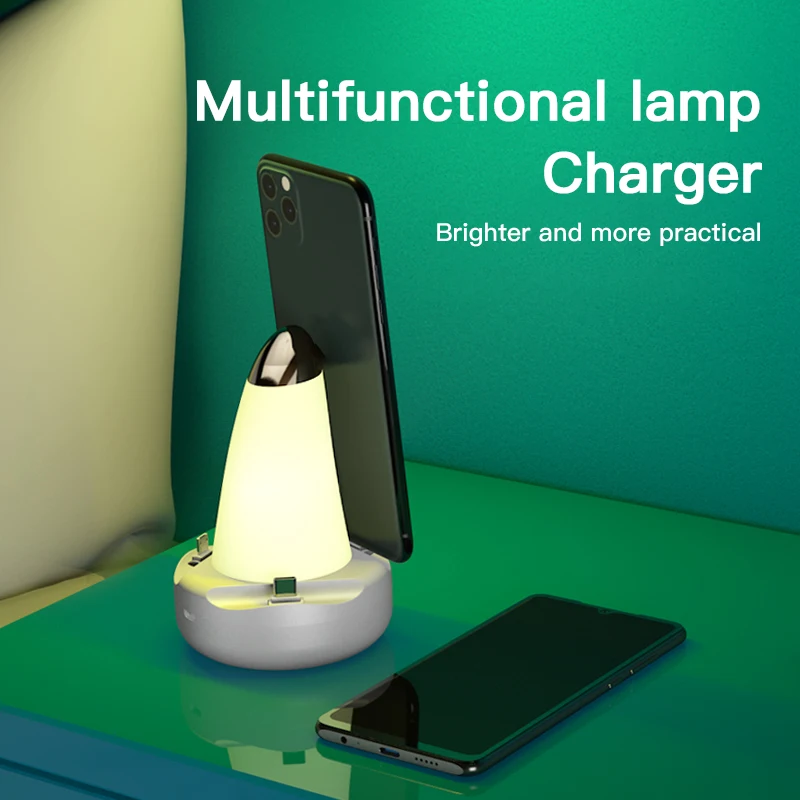 4 In 1 Multifunctional USB Charger High Quality Portable Adjustable Night Light Fast Charging Adapter | Электроника