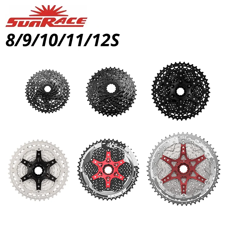 Кассета велосипедная SunRace CSM680/CSM98/CSMS3/CSMS8/CSMX8/CSMZ901, велосипедная с широким коэффициентом скорости 8/9/10/11/12, совместимая с Shimano - изображение
