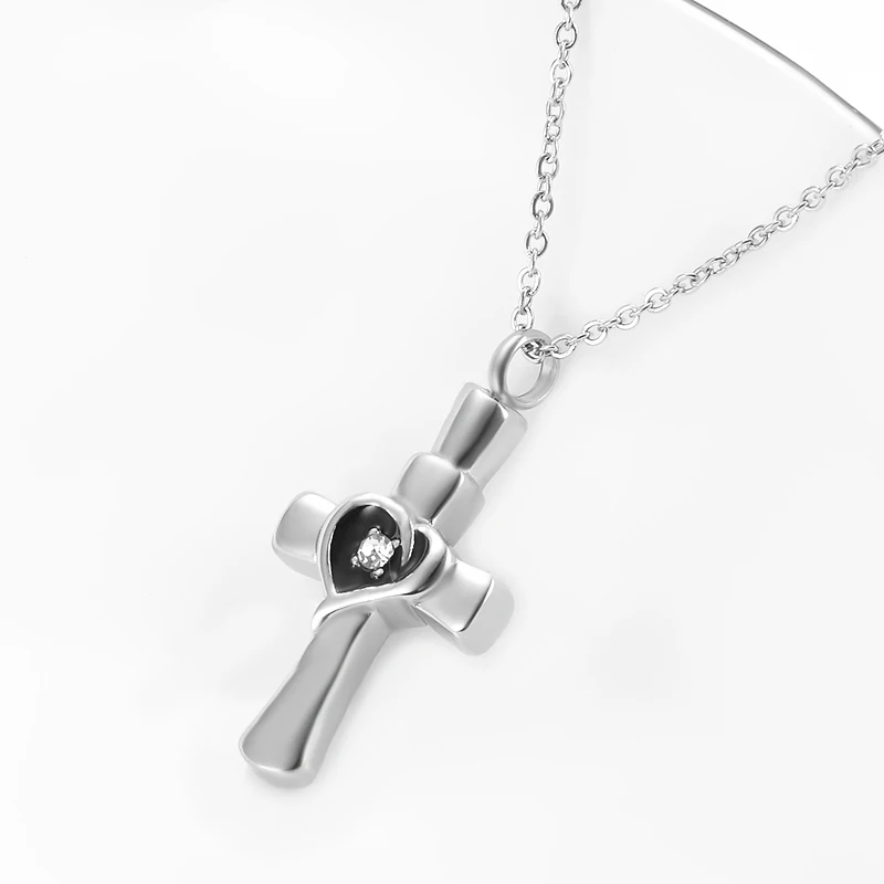 На заказ из нержавеющей стали Крест Христианский Мемориал кремации золы урна