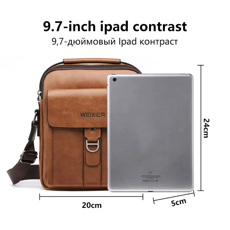

Fashion small bag man shoulder bags 2021 new high quality PU leather casual messenger bag male bolsas business tote handbag