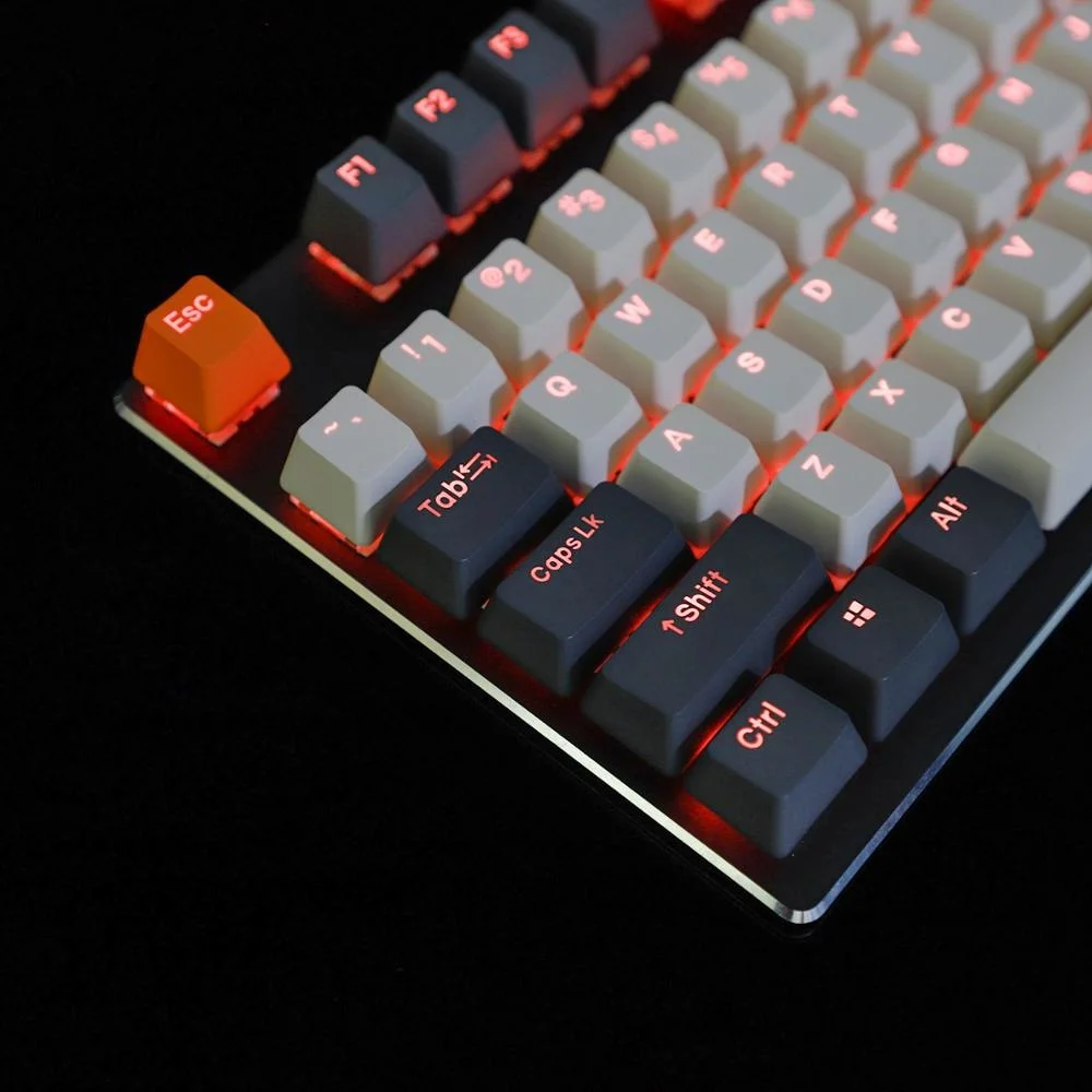 Механическая клавиатура 108 окрашенная яркая pbt profile oin rainbow sunset hana keycap для |