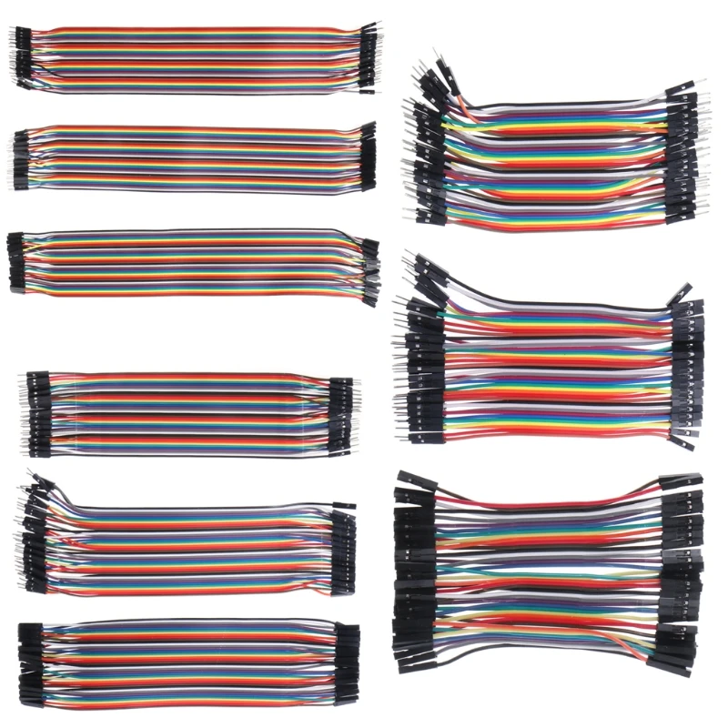 

40Pcs Cables M-F/M-M/F-F Jumper Breadboard Wire Colorful GPIO Ribbon for DIY Kit