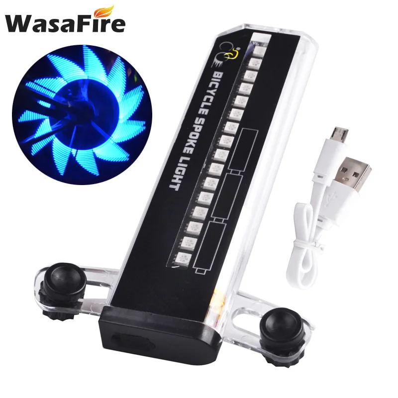 Велосипедный фонарь 32 светодиодный USB-зарядка Предупреждение ждающий сигнал для