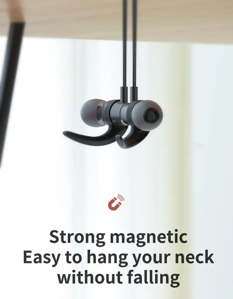 Bluetooth наушники беспроводные HiFi аудио 4 2 магнитные спортивные с микрофоном для