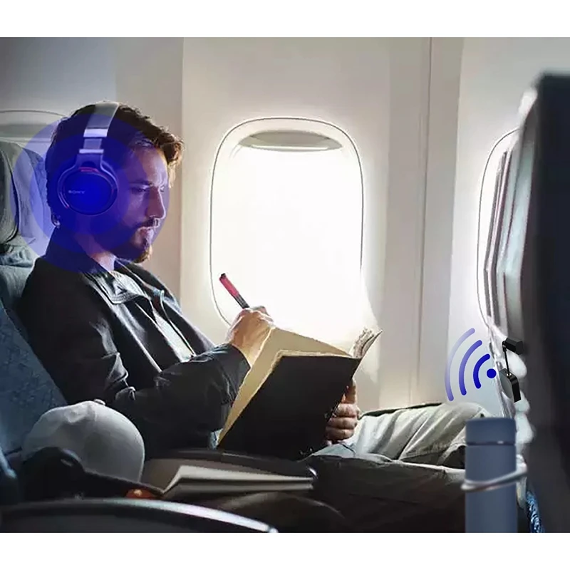 

Bluetooth 5.0 Aptx Airplane Flight Transmitter Wireless Adapter for 700 QC35 QC30