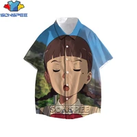 sonspee anime puls size shirt men women your name japan movies protagonist cartoon character fashion casual harajuku lapel shirt