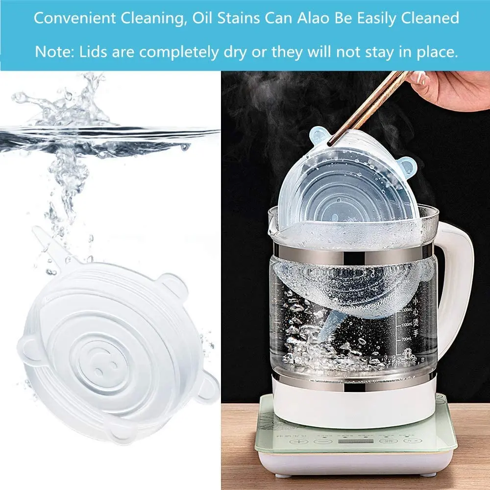 Многоразовые крышки для упаковки пищевых продуктов Силиконовый колпачок