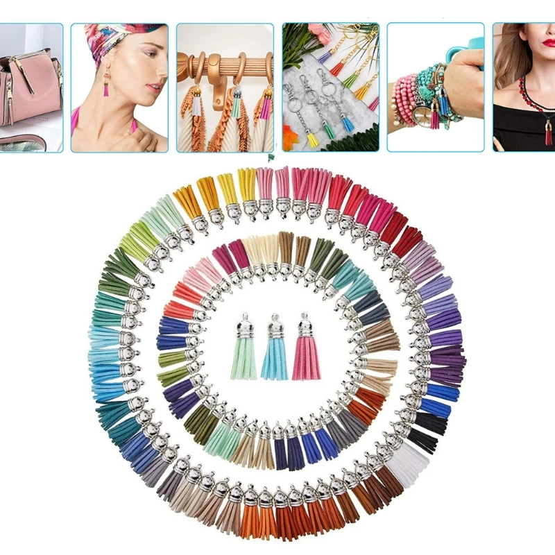 100/60 шт. подвески из искусственной замши | Украшения и аксессуары