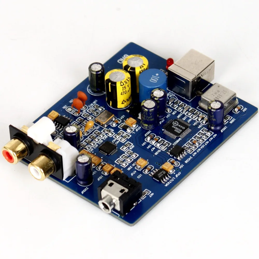 Taidacent SA9023 ES9018K2M Mini Amp Card Hifi DAC Audio Decoder PCB USB Audio Sound Card Support 24bit 96K enlarge
