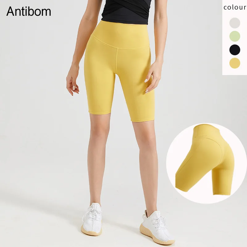 

Antibom Energy Push Up Knee-Length Women's Shorts High Waist Stretchy Squat Proof Yoga Leggings Fitness Breathable Slim Tights
