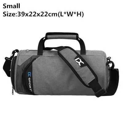 Dark Grey Small Водонепроницаемые спортивные сумки для мужчин, большая сумка для спортзала, женская сумка для йоги, фитнеса, сумка для путешествий, ручная сумка с обувью, мужская сумка t - Цвет: Dark Grey Small