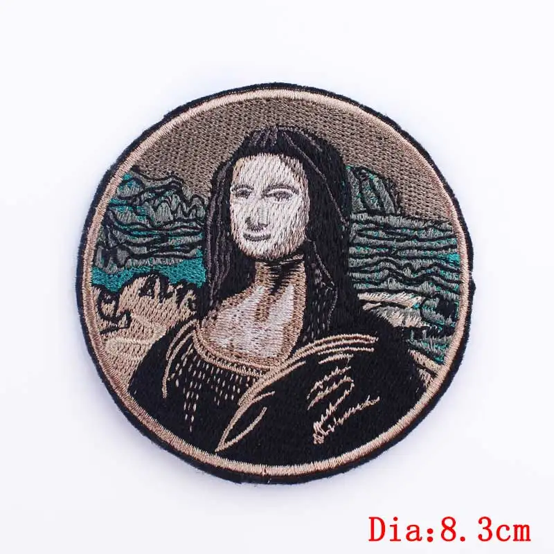Патч Prajna Monla Lisa вышитые патчи для одежды железная кожа искусственные Мультяшные