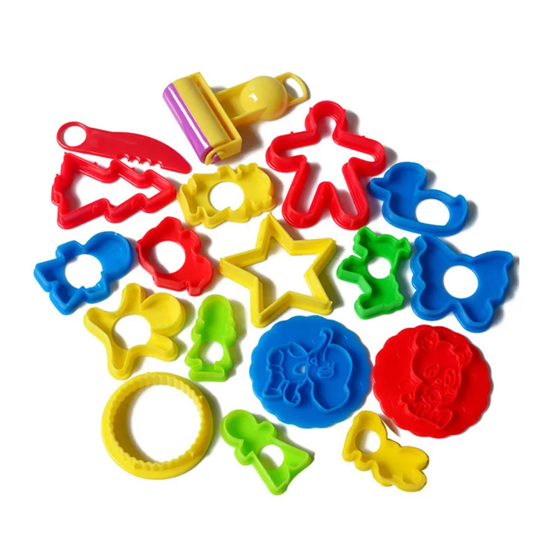Модель Пластилин DIY Fimo Полимерная глина Инструменты Профессиональный слизь Playdough инструмент Скульптура глины Вырезка Инструменты комплект Игрушечные лошадки для детей - Цвет: 18pcs seals