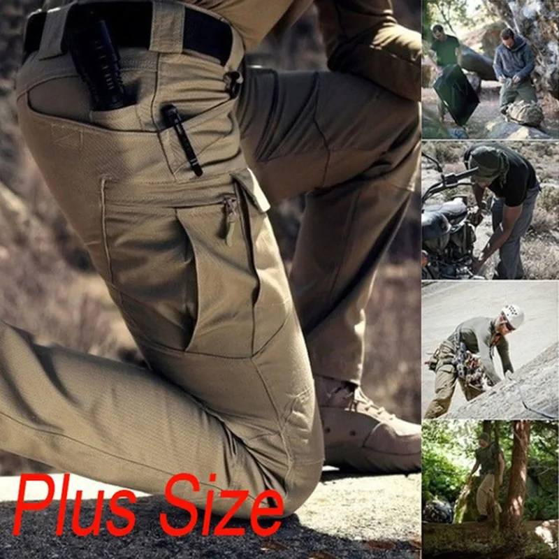 

S-3XL Men Casual Cargo Pants Classic Outdoor Hiking Trekking Army Tactical Sweatpants Camouflage Military Multi Pocket Trousers