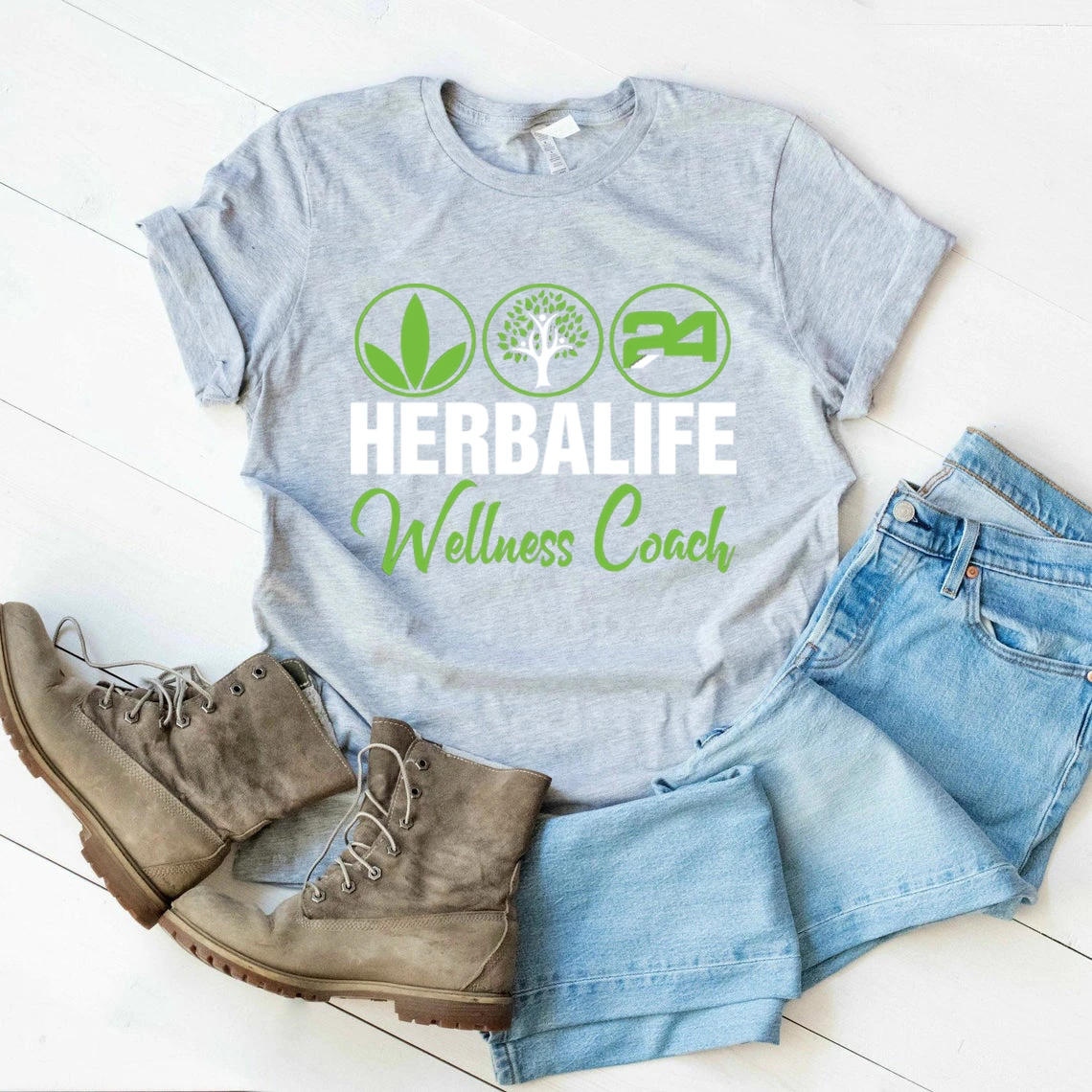 Спортивная футболка Herbalife 24 с изображением дерева для здоровья Футболки унисекс