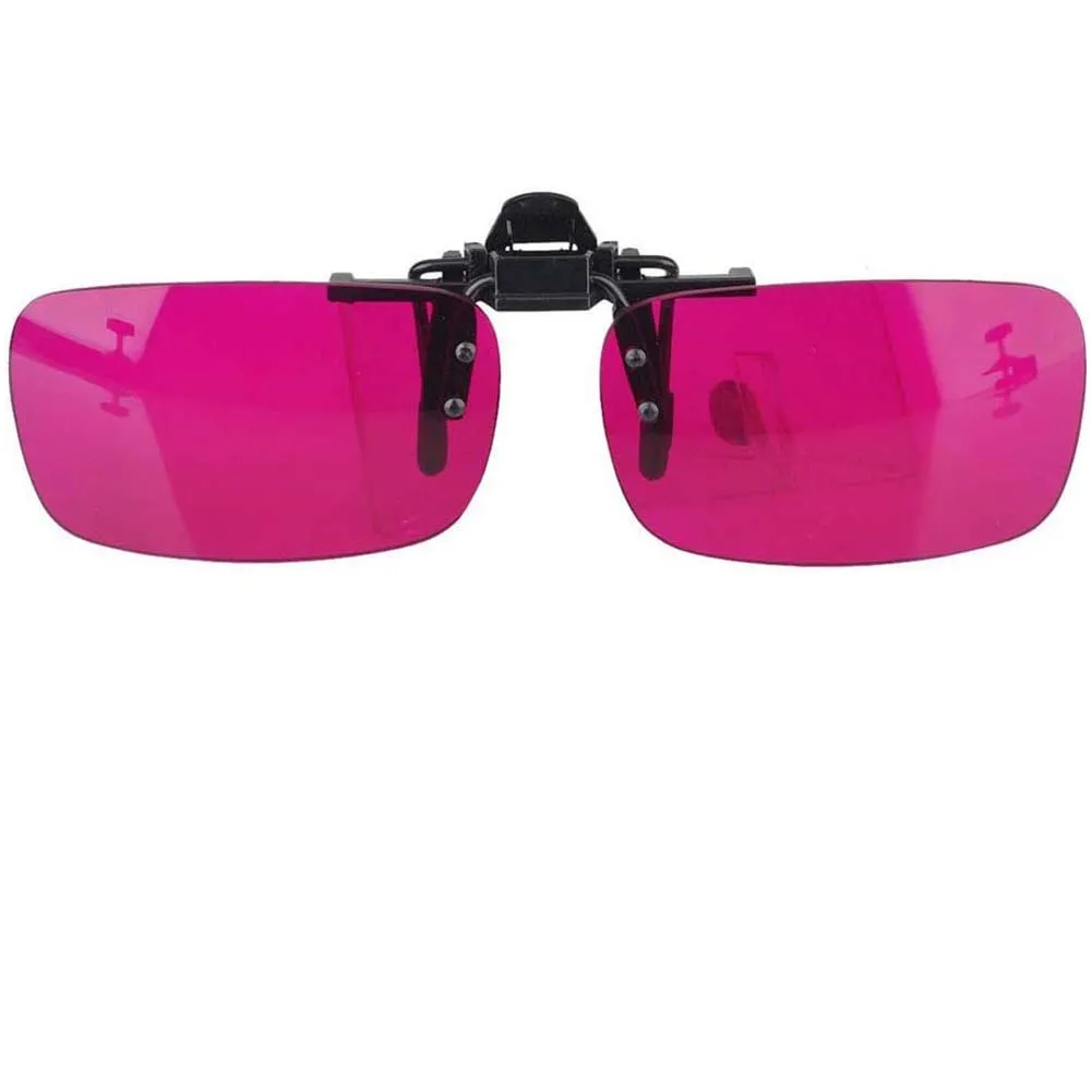 Красно зеленые Невидимые очки Флип клип бесцветные корректирующие полимерные