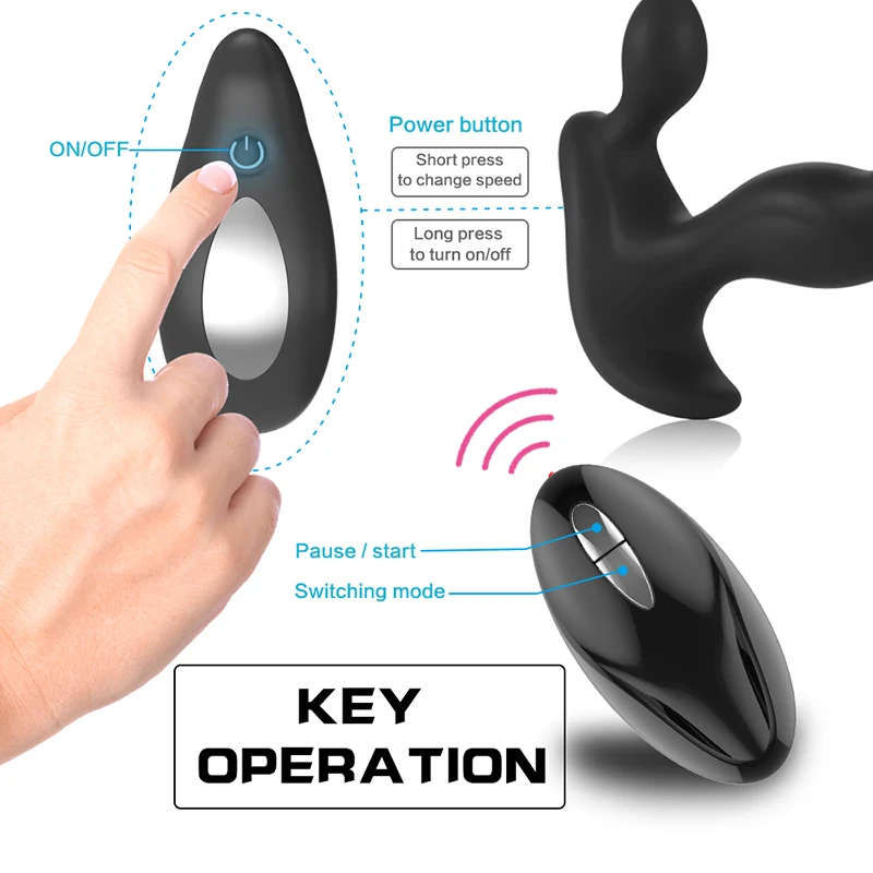 OMYSKY массажер вибратор для простаты Мужская Анальная пробка водонепроницаемые