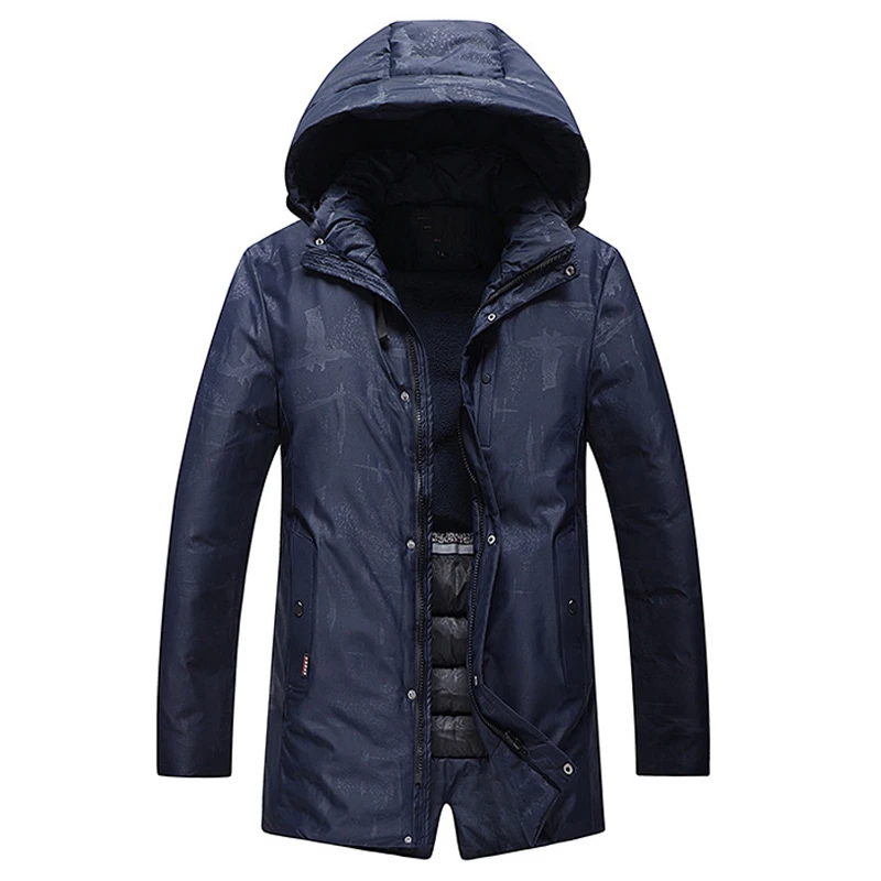 Высококачественная осенне зимняя куртка для мужчин пальто парка брендовый