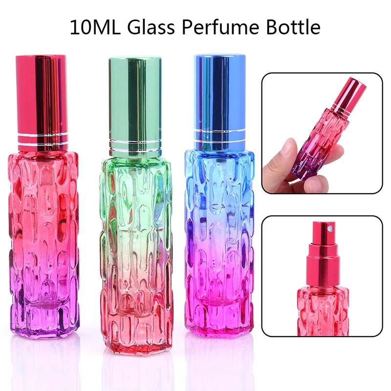 10 мл красочные толстые стеклянные флаконы для духов прозрачное стекло пустая