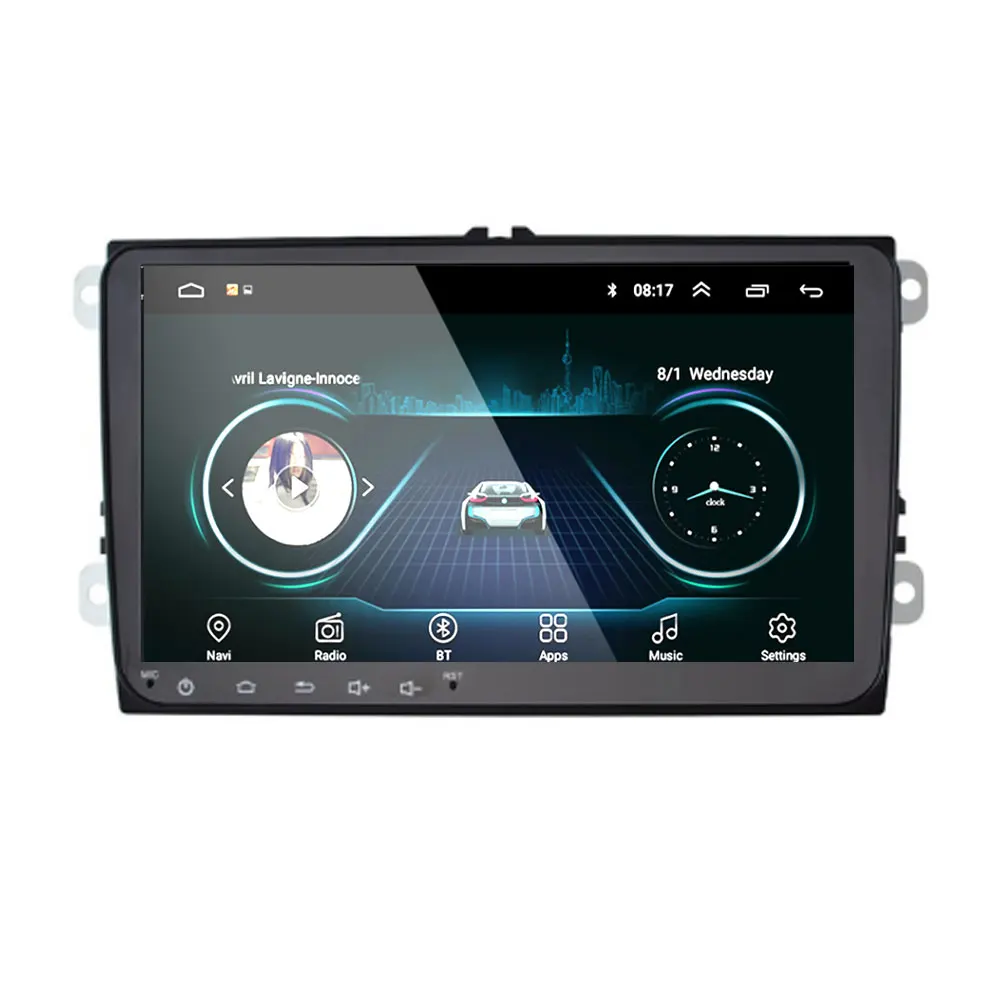 Автомагнитола 9 дюймов Android 8 1 GPS навигация для Volkswagen Skoda Octavia golf 5 6 touran passat B6 polo tiguan