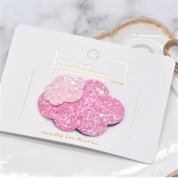rose cloud 20 шт./партия, новинка, блестки, яркие цвета, мультяшное облако, лебедь, миловидный зажим для волос, для детей, девочек, BB, заколки для волос, аксессуары для волос - Цвет: rose cloud