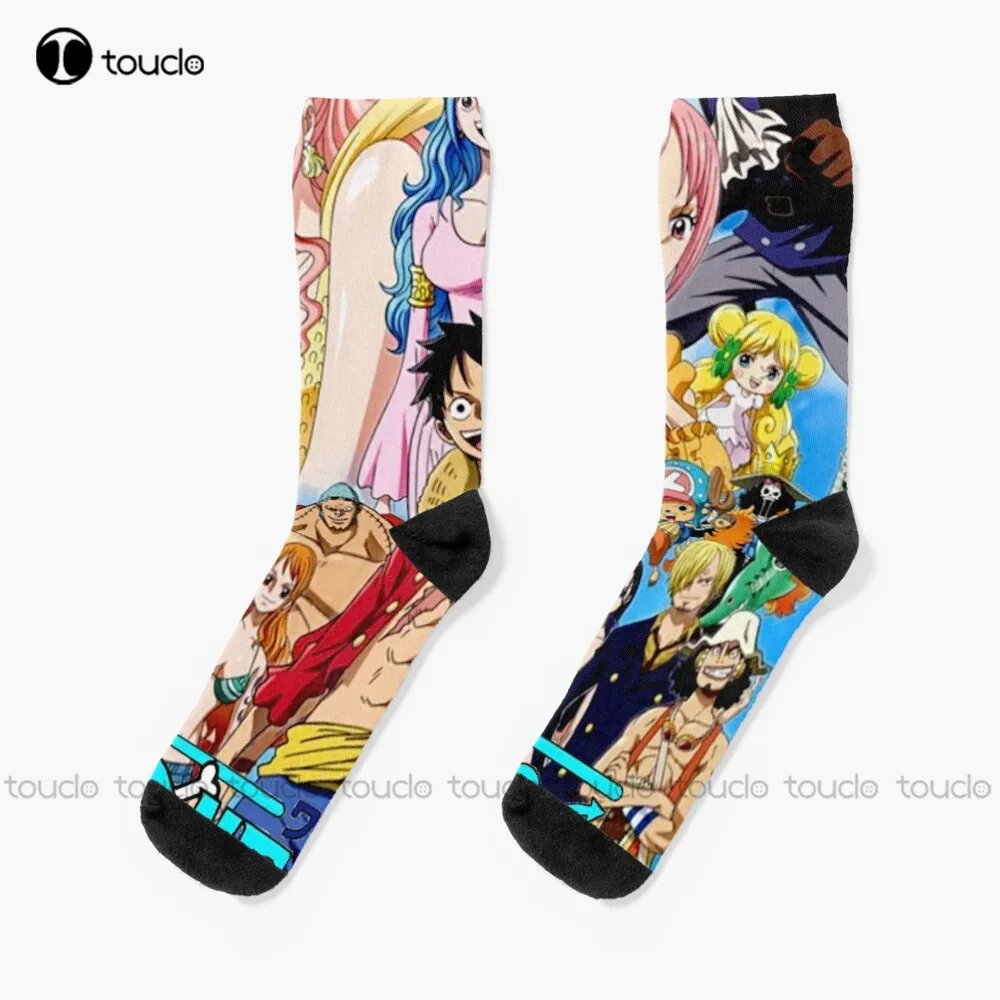 

One Piece Characters Socks Socks Unisex Adult Teen Youth Socks Christmas Gift Custom Hd High Quality 360° Digital Print Sock