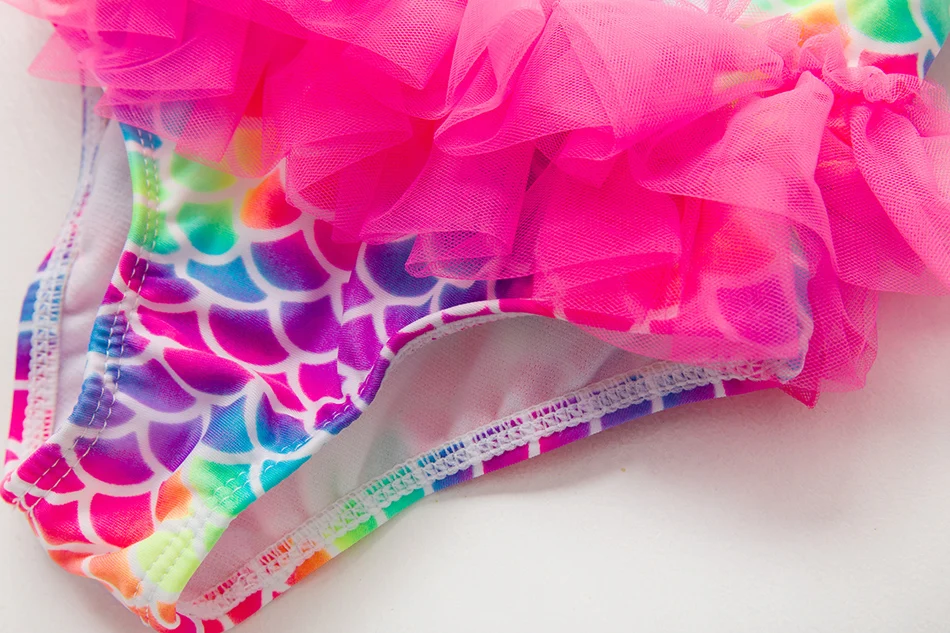 Цельнокроеный Купальник для девочек с весом русалки на возраст 2-8 лет Детские