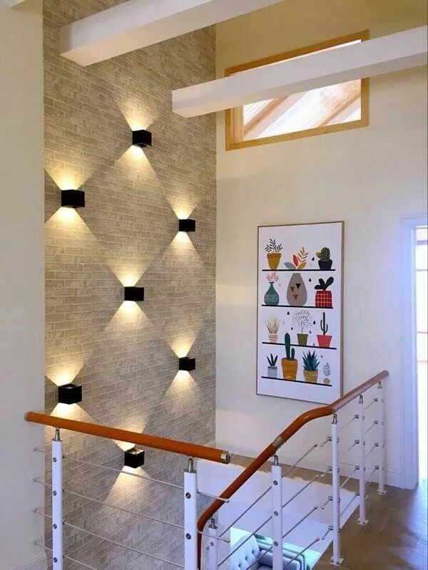 Cube COB Wandlamp водонепроницаемый садовый светильник IP65 светодиодный настенный AC85 265V