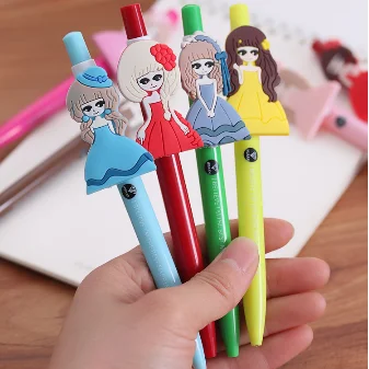 4 шт креативные милые ручки принцессы набор канцелярских принадлежностей