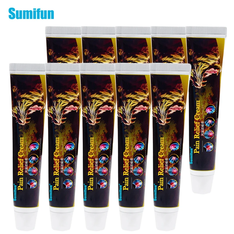

10pcs Tiger Balm Medical Plaster Joint Pain Relief Cream Analgesic Ointment For Rheumatoid Arthritis Muscle Rub Back Pain D3463